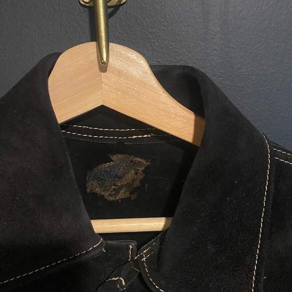 Vintage Black Suede Jacket - Picture 4 of 8